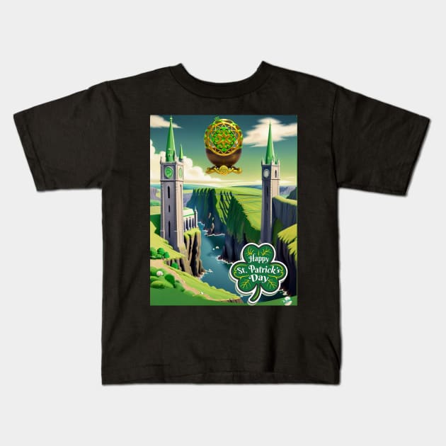 Embrace the Emerald Isle this St. Patrick's Day Kids T-Shirt by benzshope